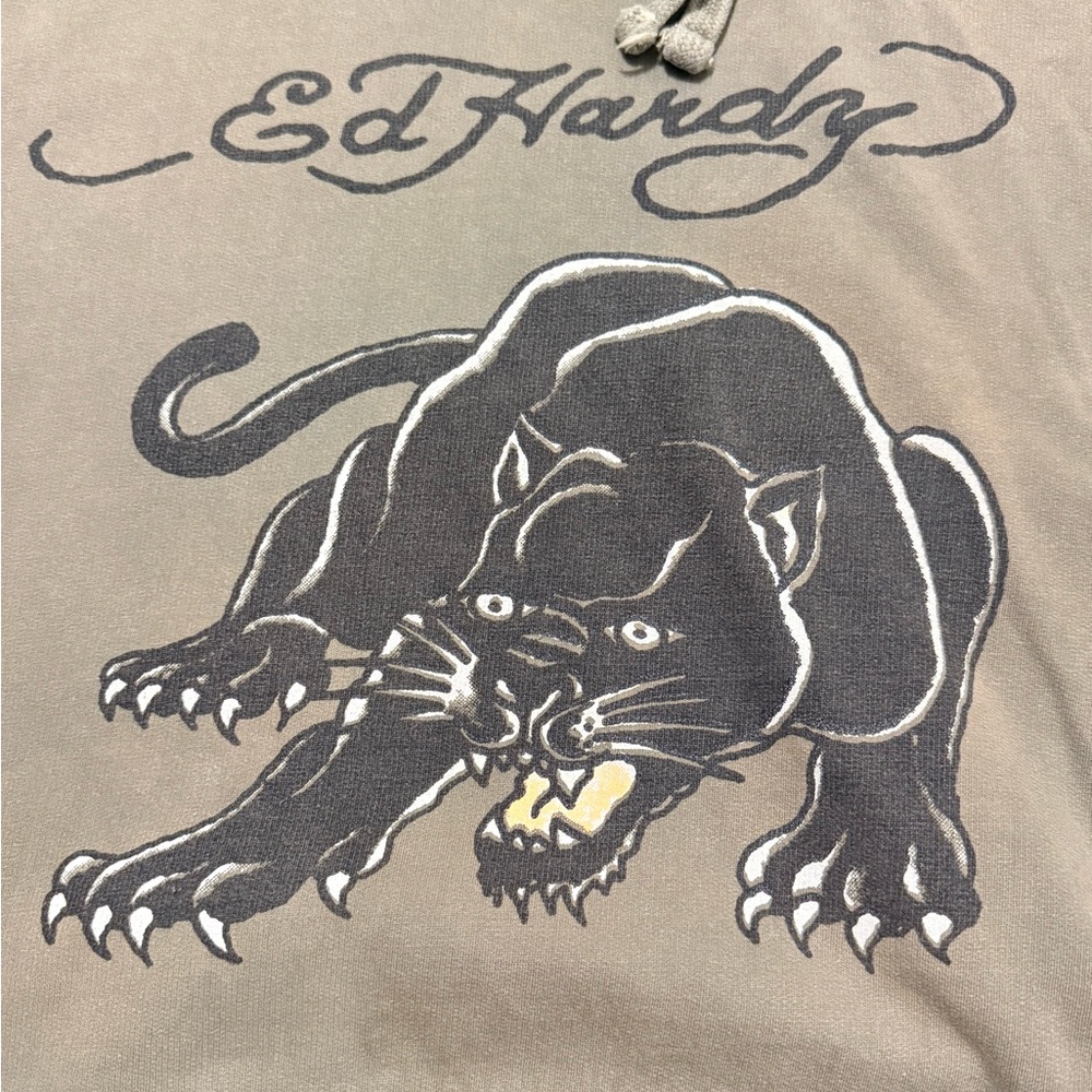 ❗️SOLD❗️Ed Hardy “Art For Life” Black Panther Hoodie - Picture 2 of 10